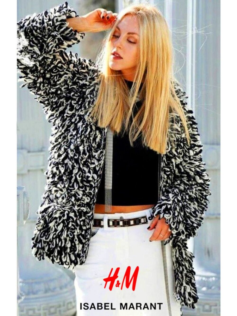 💋STUNNING!💋ISABEL MARANT x H&M Limited Edition Oversized Alpaca Wool Cardigan